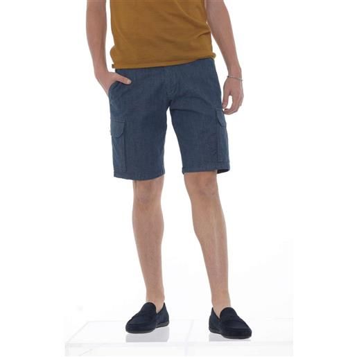 Michael Coal bermuda in jeans uomo con tasconi modello brian denim / 35