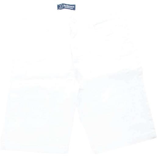 Jeckerson bermuda bambino in cotone bianco / 8a