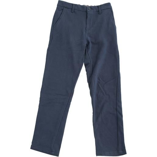 Jeckerson pantaloni bambino con vita elastica blu navy / 8a