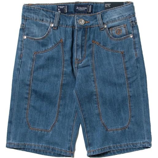 Jeckerson bermuda bambino in jeans denim / 16a