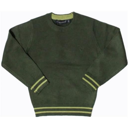 Jeckerson maglia bambino con logo ricamato verde / 24m