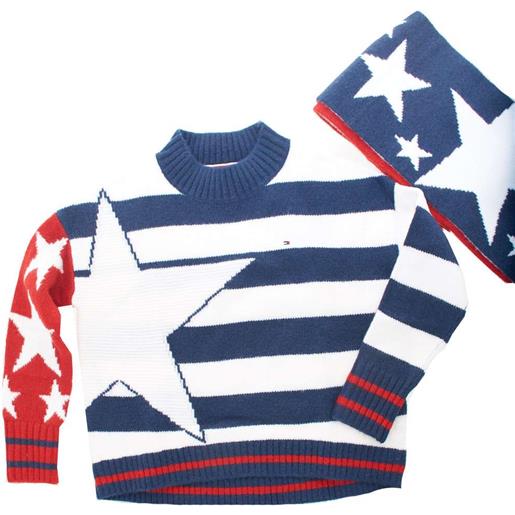 Tommy Hilfiger maglia bambino e sciarpa bianco / 8a