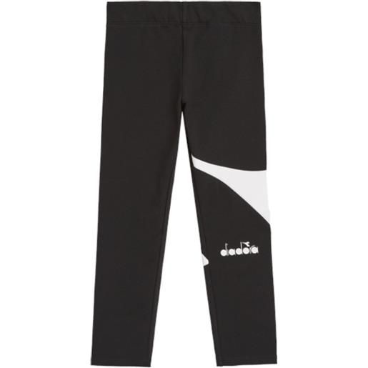 Diadora leggings bambina power logo nero / 12a