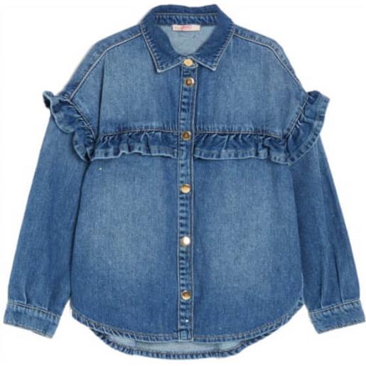 Liu Jo camicia bambina con volant denim / 10a