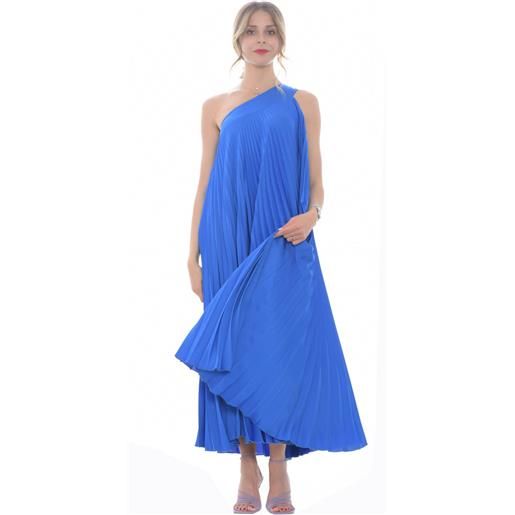 Souvenir abito donna plissettato blu / m