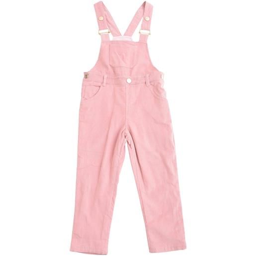 Trussardi Jeans trussardi salopette bambina in velluto rosa / 3a