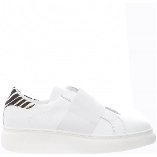 Meline sneakers donna con fascia elastica bianco / 40