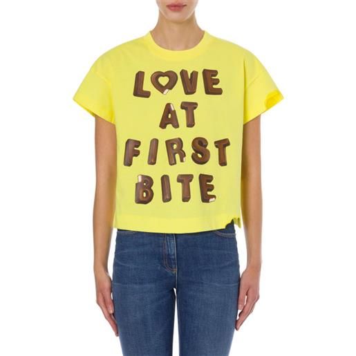 Moschino love Moschino t shirt donna con stampa gelato giallo / s
