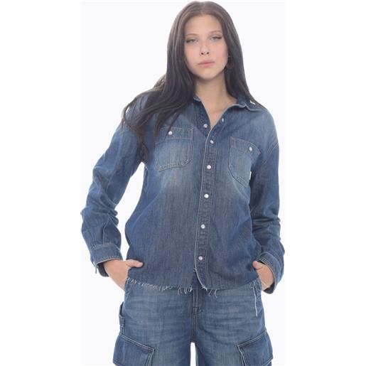 People camicia donna di jeans denim / s