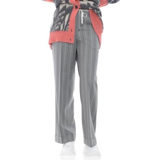Peserico pantalone donna con coulisse grigio / 38