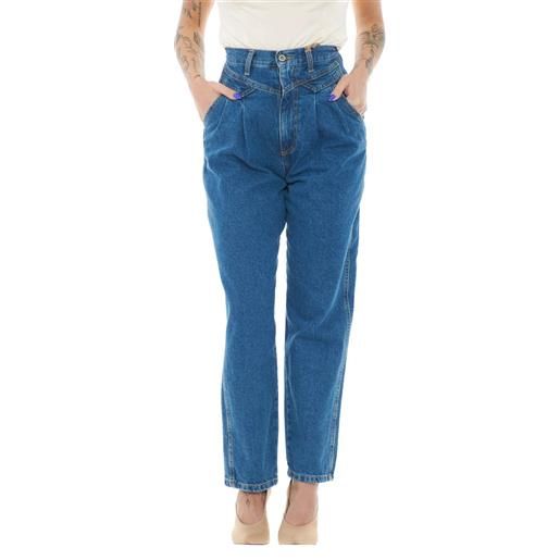 Dixie jeans donna a vita alta denim / xs