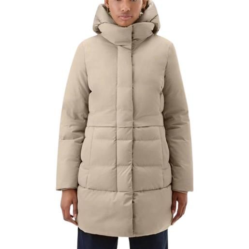 Woolrich parka donna luxe puffy prescott 2 in 1 beige / s