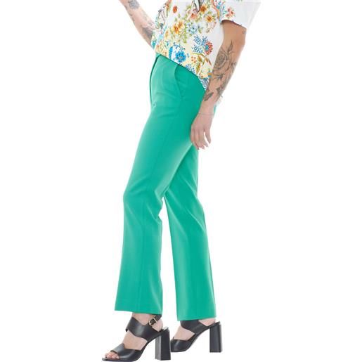 Etro pantalone donna in crepe verde / 42