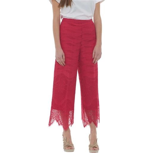 Twinset Milano twinset pantaloni donna in pizzo rosso / 44