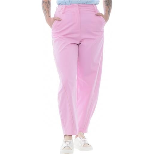 Beatrice pantaloni donna con tasche america rosa / 42