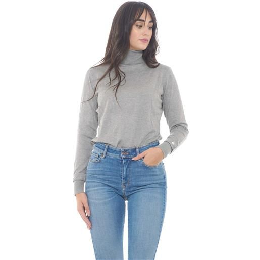 Gaudi jeans maglia donna con dolcevita grigio / s