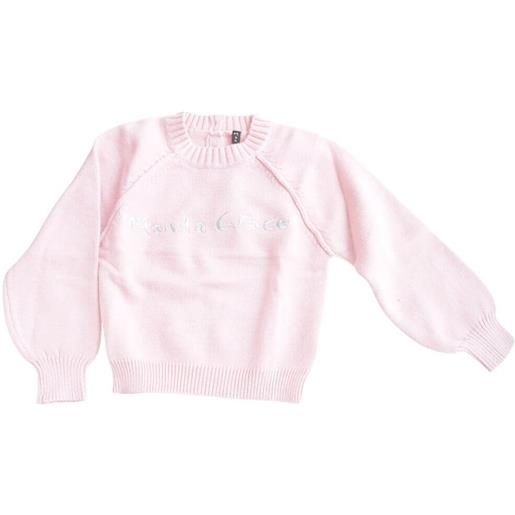 Manila Grace maglia bambina con logo centrale rosa / 4a