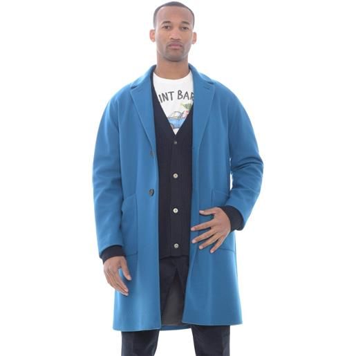 Hevo cappotto uomo monopetto blu / 50
