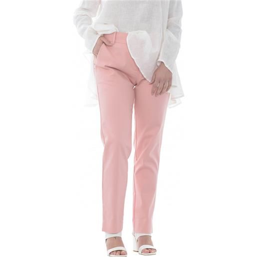 Anonyme pantaloni donna a sigaretta rosa / 44