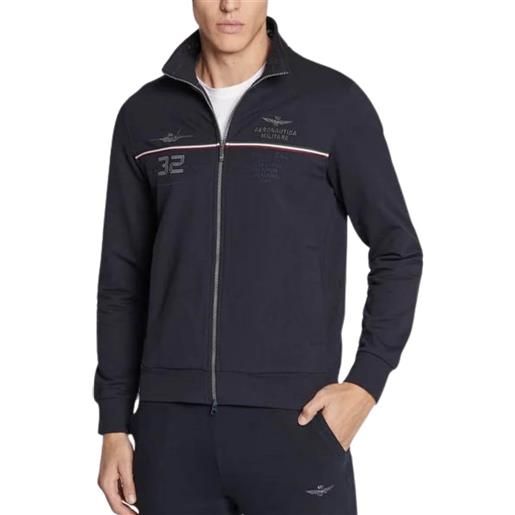 Aeronautica Militare felpa uomo zippata blu / s