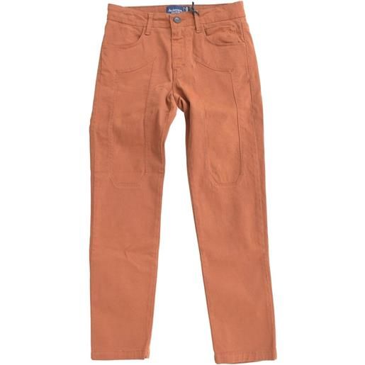 Jeckerson pantalone bambino cinque tasche marrone / 8a