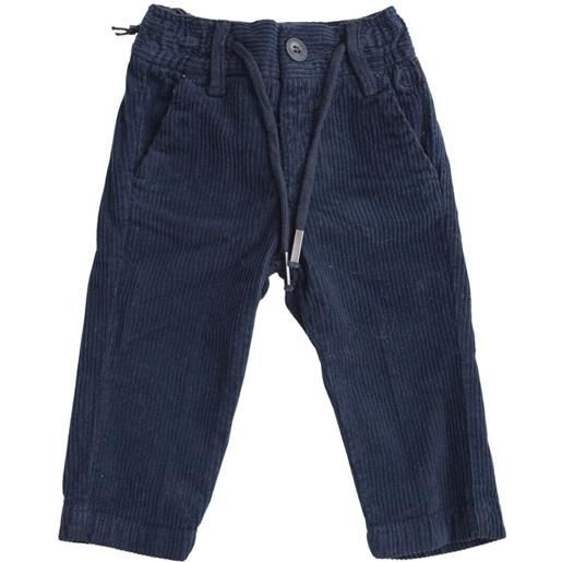 Jeckerson pantalone bambino in velluto a costine blu / 6m