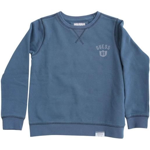 Guess felpa bambino con dettagli ricamati blu / 8a