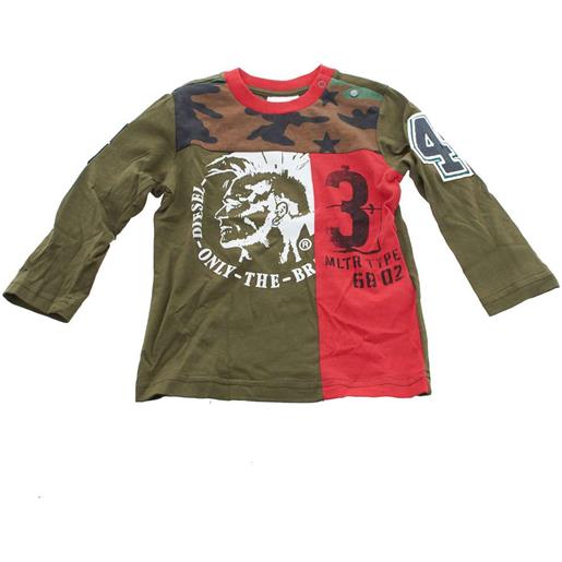 Diesel t shirt bambino camuflage verde militare / 3m