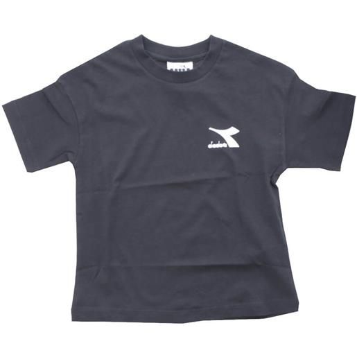 Diadora t shirt bambino con logo stampato nero / 6a