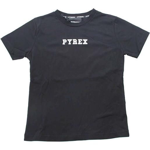Pyrex t shirt bambino con logo nero / 10a