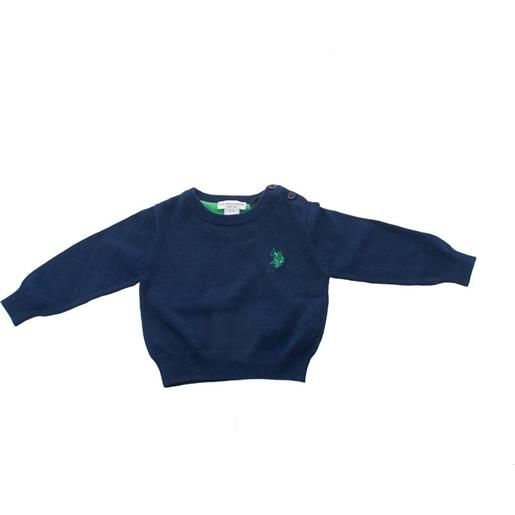 US Polo Assn maglioncino bambino con logo ricamato blu / 9m