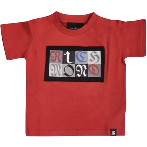 John Richmond t-shirt bambino stampa grafica multicolore rosso / 8a
