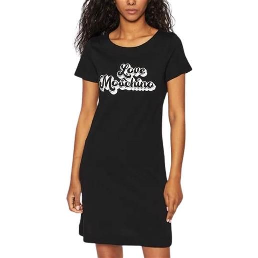 Moschino love Moschino abito donna con stampa pop art nero / 38
