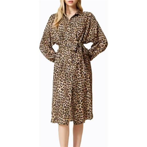 Twinset Milano abito donna in fantasia animalier fantasia / 40