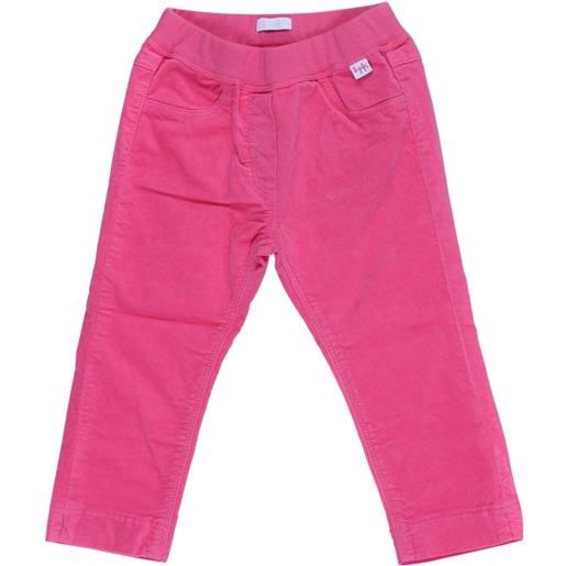 Il Gufo pantalone bambina in velluto rosa / 12m