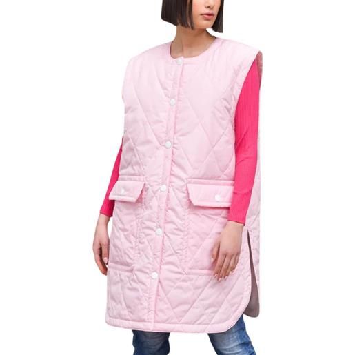 Vicolo giacca donna smanicata rosa / s