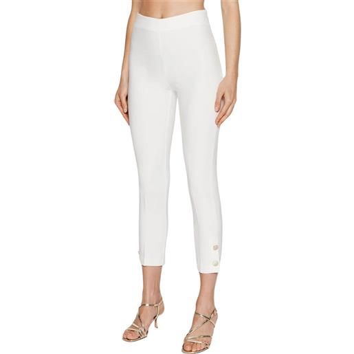 Rinascimento pantaloni donna crop bianco / l