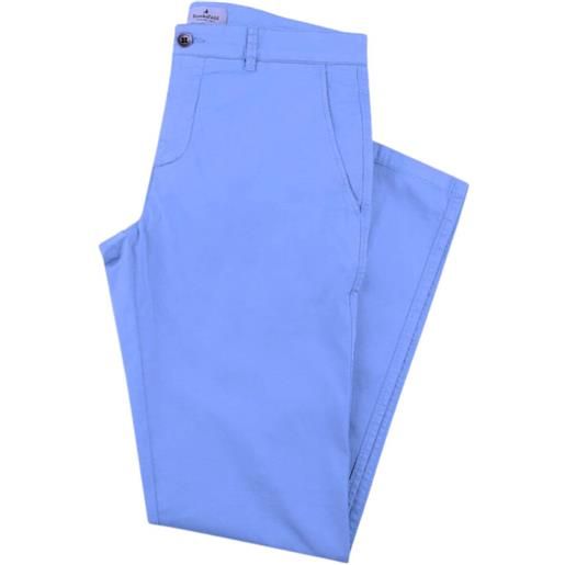 Brooksfield pantalone uomo plain stretch blu / 52