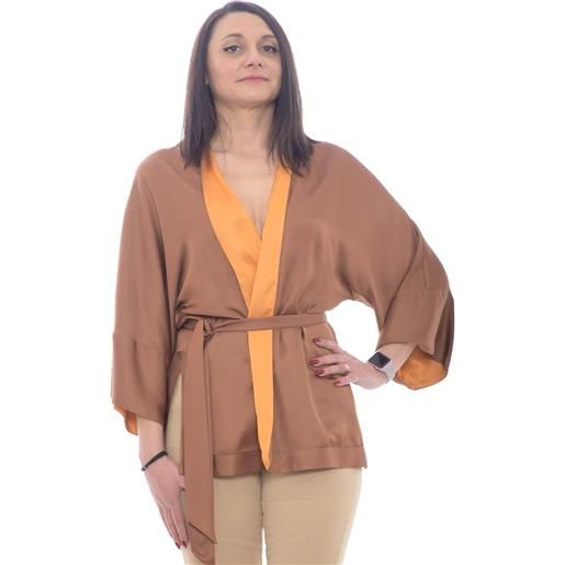 Hanami D'or kimono donna con fusciacca marrone / 40