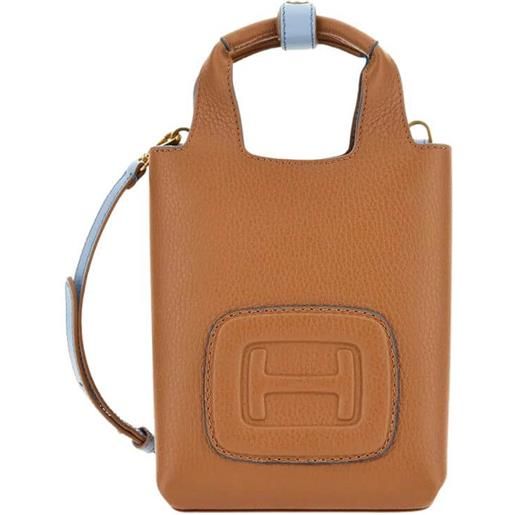 Hogan borsa donna shopping mini h bag marrone / tu