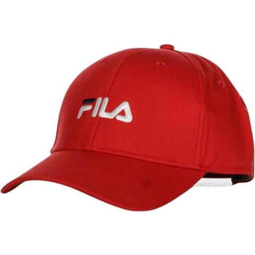 Fila cappello uomo panel cap linear logo rosso / tu