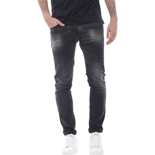 Dondup jeans uomo george skinny fit nero / 34