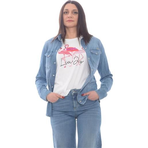 Liu Jo camicia donna di jeans slim fit denim / 40