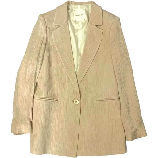 Hanami D'or giacca donna monopetto beige / 42