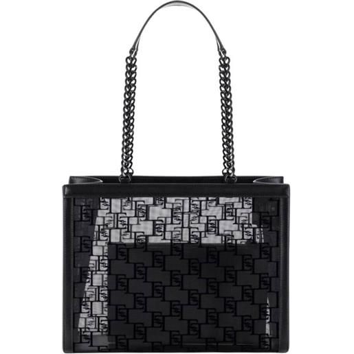 Elisabetta Franchi borsa donna in rete nero / tu