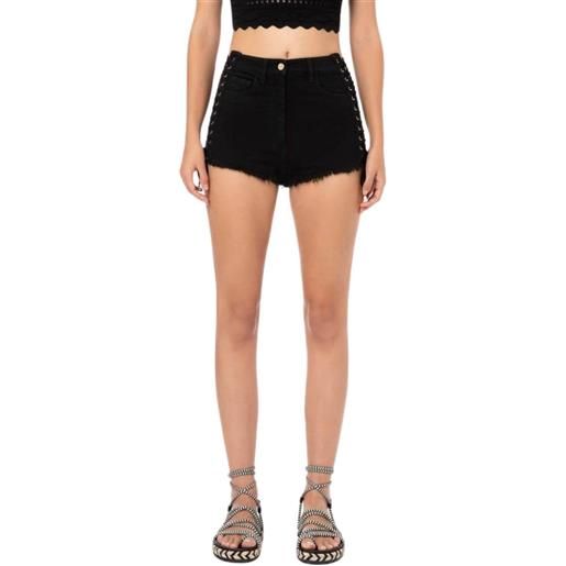 Elisabetta Franchi short donna aperto sui fianchi nero / 26