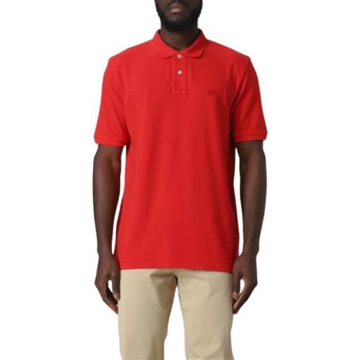 Woolrich polo uomo classic american rosso / m