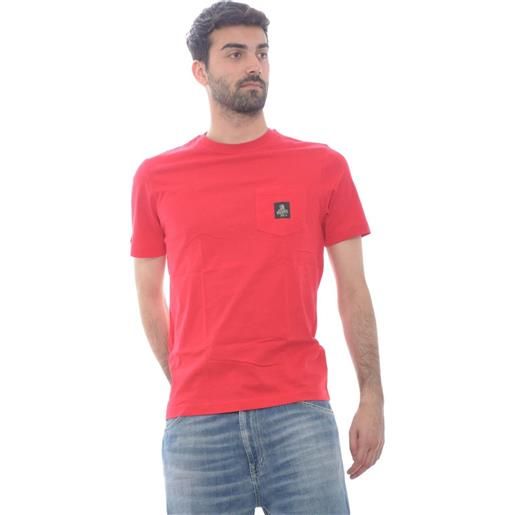 Refrigiwear t shirt uomo con taschino rosso / xs