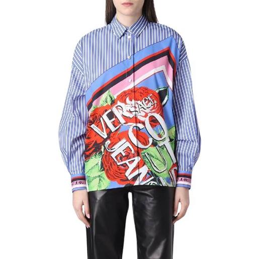 Versace Jeans Couture camicia donna panel roses foulard fantasia / 40