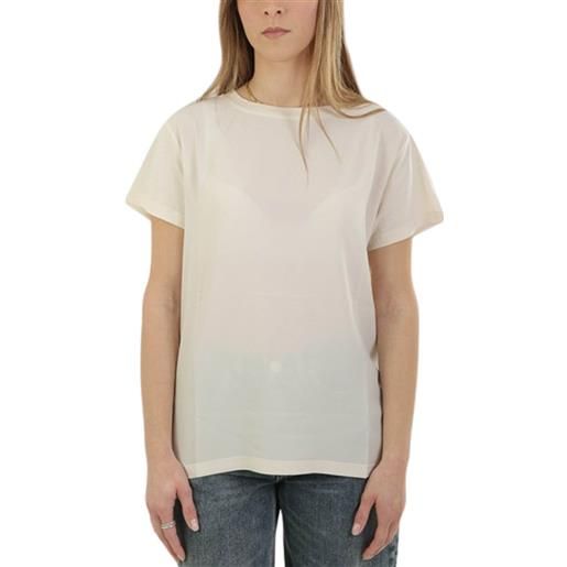 Seventy t-shirt donna in crêpe di viscosa burro / xl